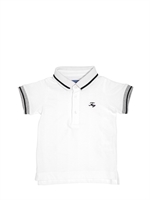 FAY - COTTON JERSEY POLO - WHITE