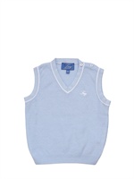 FAY - V-NECK VEST - LIGHT BLUE