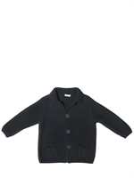 IL GUFO - KNITTED CARDIGAN - NAVY