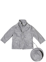 IL GUFO - MICRO FIBER COAT - STEEL GREY
