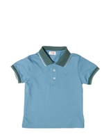 IL GUFO - COTTON PIQUET POLO SHIRT - TOURQUOISE