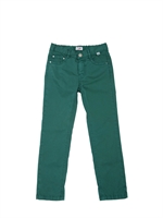 IL GUFO - 5 POCKET GABARDINE JEANS - GREEN