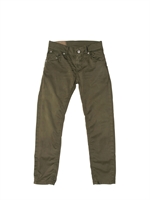 DKING - STRETCH SATEEN SLIM FIT TROUSERS - MILITARY GREEN