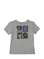 DKING - PRINTED VINTAGE T-SHIRT - GREY MELANGE