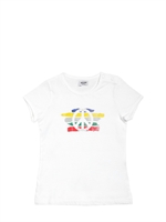 MOSCHINO BABY - JERSEY PEACE T-SHIRT - WHITE