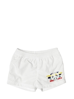 MOSCHINO BABY - PEACE BEACH TRUNKS - WHITE