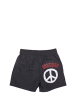 MOSCHINO KID - NYLON SWIM SHORTS - BLUE NAVY