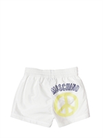 MOSCHINO KID - NYLON SWIM SHORTS - WHITE