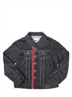 MOSCHINO KID - PRINTED NYLON JACKET - BLUE NAVY