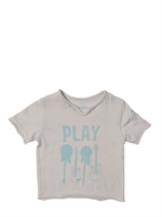 ZADIG&VOLTAIRE - PRINTED COTTON JERSEY T-SHIRT - LIGHT GREY