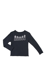 ZADIG&VOLTAIRE - COTTON JERSEY BACK PRINT T-SHIRT - NAVY