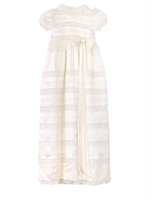 LORETTA CAPONI - MADE TO ORDER CHRISTENING DRESS - IVORY