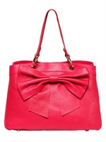 RED VALENTINO - BORSA IN NAPPA CON FIOCCO - ROSA