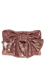 RED VALENTINO - POCHETTE CON PAILLETTES - ROSA