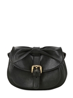 RED VALENTINO - BORSA IN PELLE CON FIOCCO - NERO