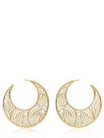 LARA BOHINC - TATJANA HOOP EARRINGS - YELLOW/GOLD