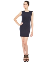 KAI AAKMANN - MILAN STITCH STRETCH-JERSEYKLEID - NAVYBLAU