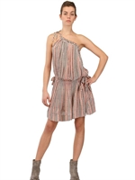ISABEL MARANT ÉTOILE - KLEID AUS SEIDENKREPP MIT STERNENDRUCK - MULTI WEIß