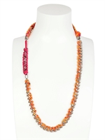 ISAJON - SPIRIT NECKLACE - ORANGE/PINK