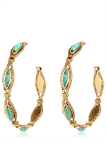AURELIE BIDERMANN - SUNSET EARRINGS - TURQUOISE