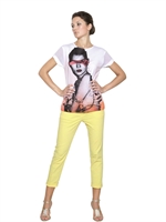 SWEET MATILDA - PRINTED TECHNO JERSEY T-SHIRT - MULTI