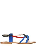 POSITANO - SUEDE MULTI COLOURED LEATHER FLATS - MULTICOLOR