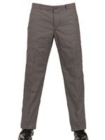 ALEXANDER MCQUEEN - 22CM SKULL PRINTED COTTON TROUSERS - BLACK