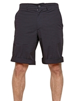 LANVIN - WASHED COTTON CANVAS SHORTS - NAVY