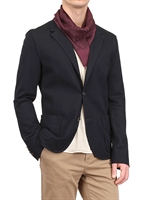LANVIN - GIACCA DUE BOTTONI IN JERSEY DI COTONE - BLU SCURO