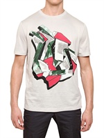 LANVIN - GRAFFITI PRINT LIGHT JERSEY T-SHIRT - WHITE