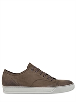 LANVIN - NUBUCK LEATHER SNEAKERS - KHAKI