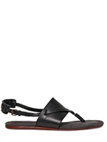 LANVIN - LEATHER SANDALS - BLACK