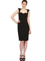 ALEXANDER MCQUEEN - ABITO IN CREPE E VISCOSA - NERO