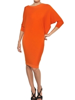 ALEXANDER MCQUEEN - ABITO IN LANA MERINO - ARANCIONE