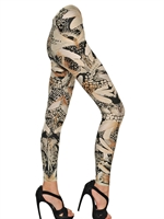 ALEXANDER MCQUEEN - LEGGINGS IN LYCRA STAMPATA - MULTICOLORE
