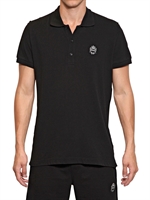 DOLCE & GABBANA - BAUMWOLL PIQUÉ POLO MIT LOGO - SCHWARZ