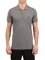 DOLCE & GABBANA - BAUMWOLL PIQUÉ POLO MIT LOGO - DUNKELGRAU