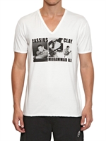 DOLCE & GABBANA - CASSIUS CLAY BAUMWOLL JERSEY T-SHIRT - OFF WEISS