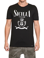 DOLCE & GABBANA - SICILIA FOOTBALL COTTON JERSEY T-SHIRT - BLACK