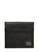 DOLCE & GABBANA - BRIEFTASCHE FÜR KREDITKARTEN AUS DAUPHINE LEDER - SCHWARZ