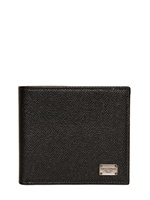 DOLCE & GABBANA - US DOLLAR BRIEFTASCHE AUS DAUPHINE LEDER - SCHWARZ