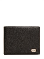 DOLCE & GABBANA - KLASSISCHE BRIEFTASCHE AUS DAUPHINE LEDER - SCHWARZ