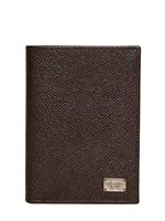 DOLCE & GABBANA - YEN/BRITISCHE BRIEFTASCHE AUS DAUPHINE LEDER - BRAUN