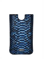 DOLCE & GABBANA - IPHONE-HÜLLE AUS PYTHONLEDER - BLAU