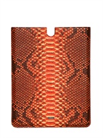 DOLCE & GABBANA - IPAD-HÜLLE AUS PYTHONLEDER - ORANGE