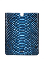 DOLCE & GABBANA - IPAD-HÜLLE AUS PYTHONLEDER - BLAU