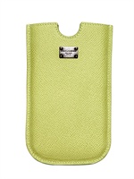 DOLCE & GABBANA - SMART PHONE HÜLLE AUS DAUPHINE LEDER - GRÜN