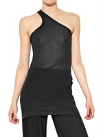 RICK OWENS - LEICHTE VISKOSE BAUMWOLL JERSEY TANK TOP - SCHWARZ