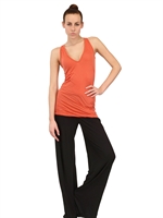 RICK OWENS - TANK TOP AUS DOPPELTER VISKOSE & BAUMWOLLJERSEY - KORALLE