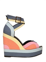 PIERRE HARDY - ZEPPE IN TELA DI COTONE 120MM - MULTI STRIPES